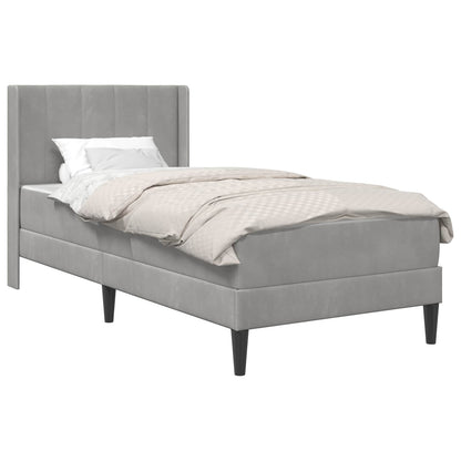 Struttura letto con materasso Grigio Chiaro 100 x 200 cm | homemem39