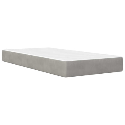 Struttura letto con materasso Grigio Chiaro 100 x 200 cm | homemem39
