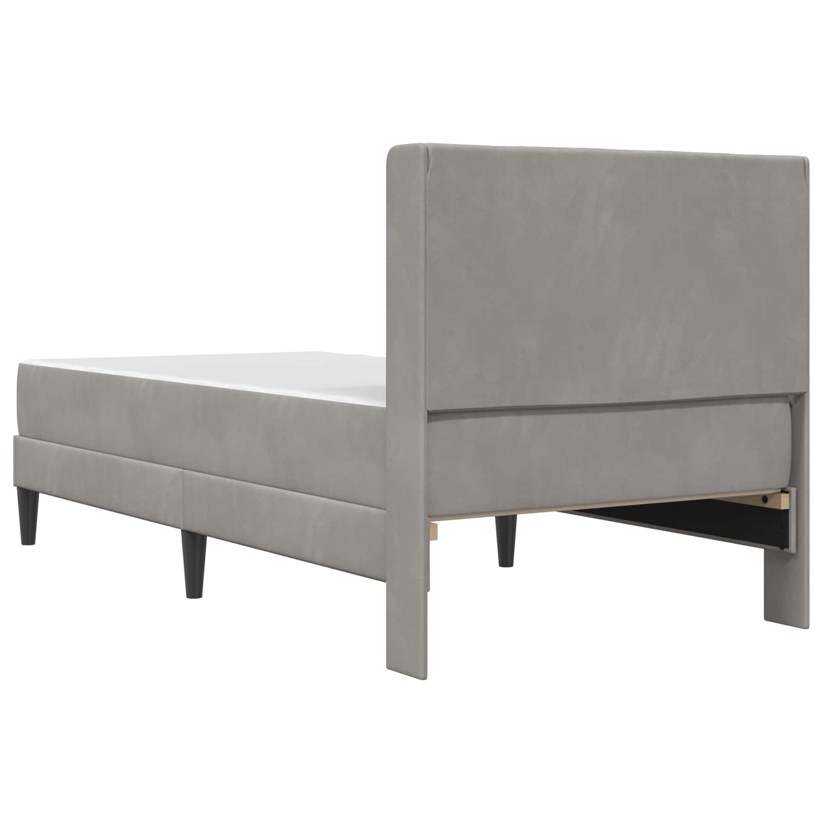 Struttura letto con materasso Grigio Chiaro 100 x 200 cm | homemem39