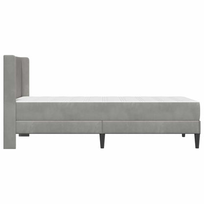 Struttura letto con materasso Grigio Chiaro 100 x 200 cm | homemem39