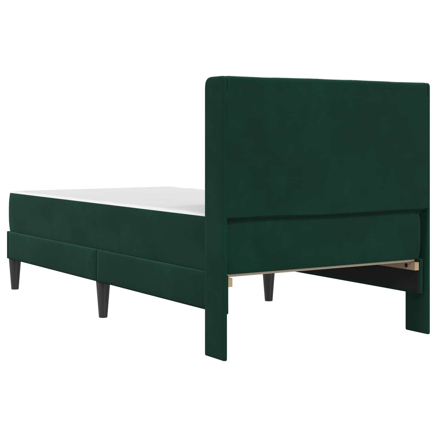 Struttura letto con materasso Verde Scuro 100 x 200 cm Velluto | homemem39