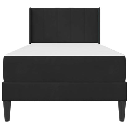 Struttura letto con materasso Nero 100 x 200 cm Velluto | homemem39