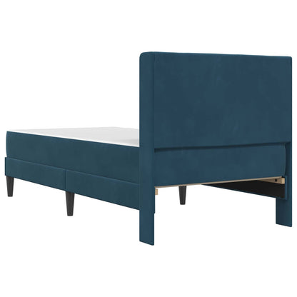 Struttura letto con materasso Blu 100 x 200 cm Velluto | homemem39