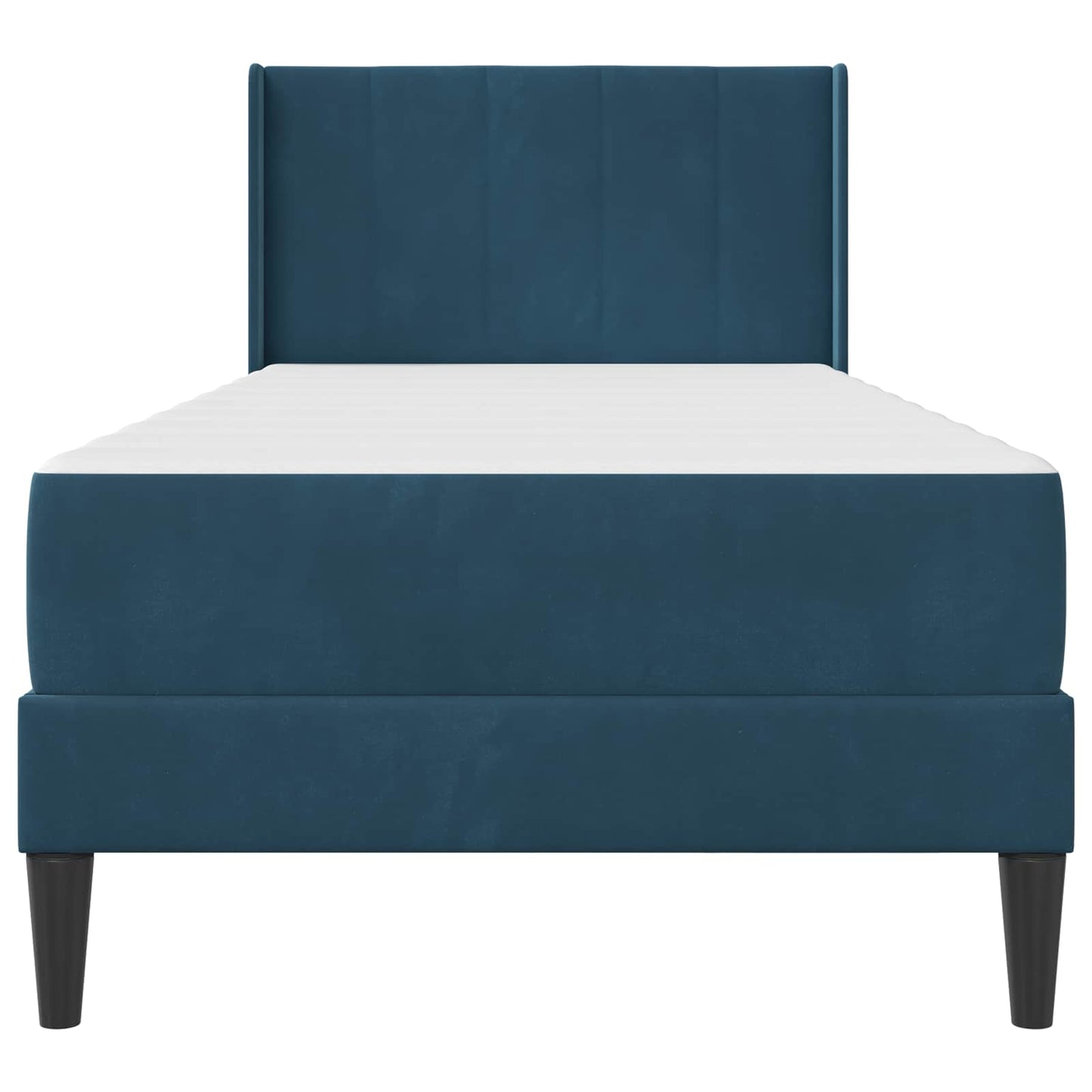 Struttura letto con materasso Blu 100 x 200 cm Velluto | homemem39