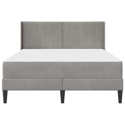 Struttura del letto Grigio chiaro 120 x 190 cm Velluto