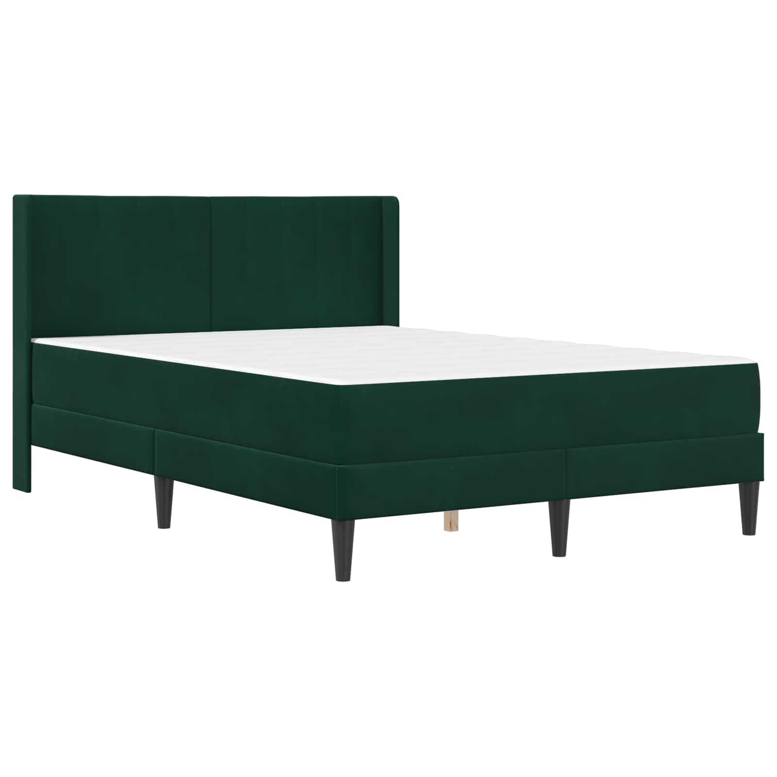 Struttura letto con materasso Verde Scuro 120 x 200 cm Velluto | homemem39