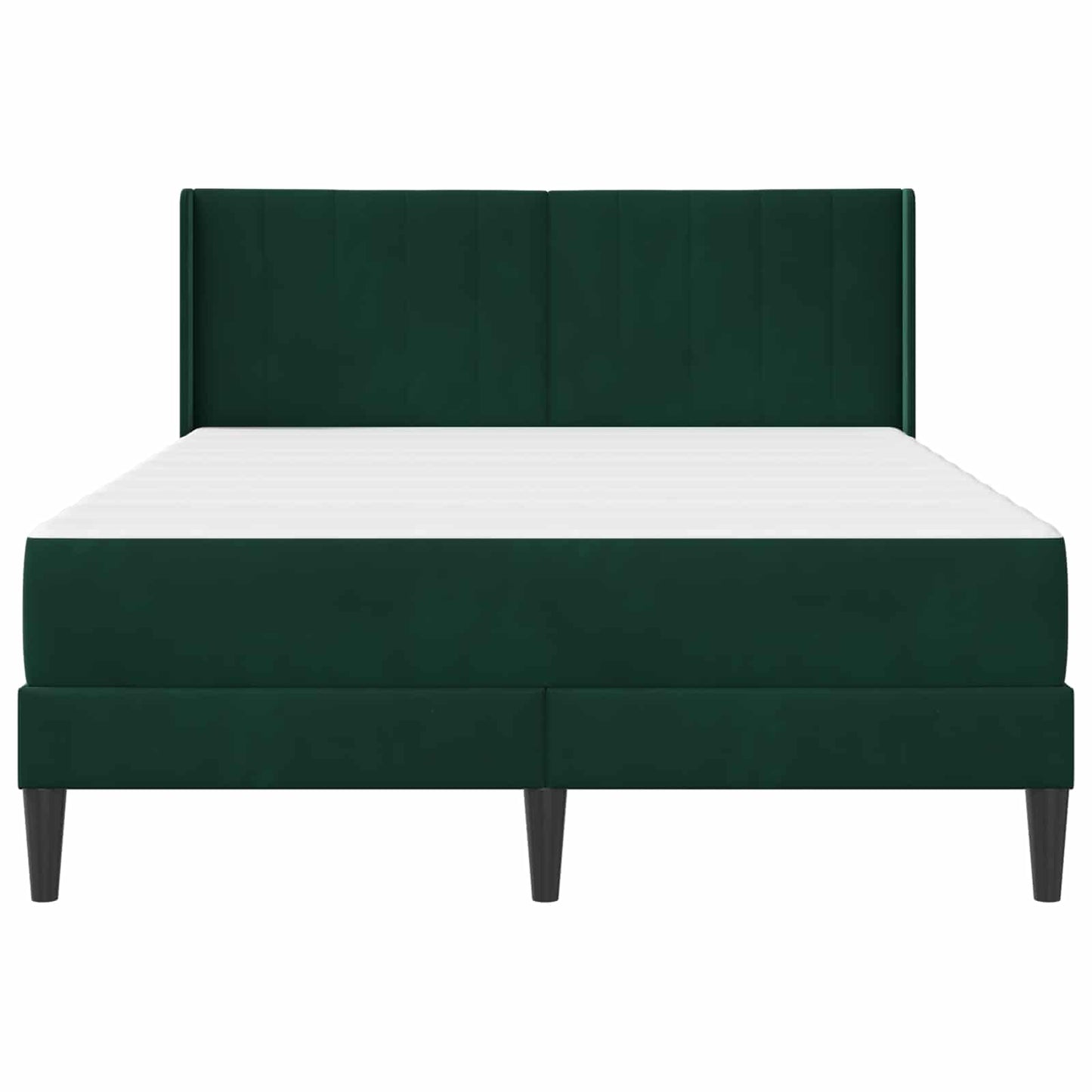 Struttura letto con materasso Verde Scuro 120 x 200 cm Velluto | homemem39