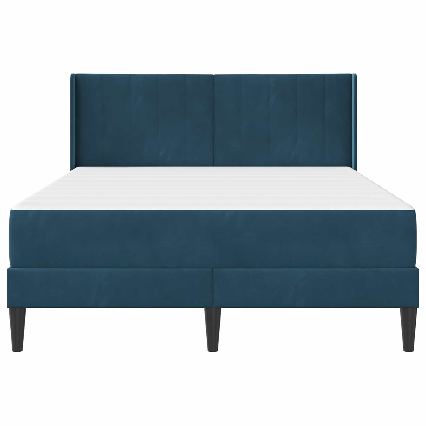 Struttura letto con materasso Blu 120 x 200 cm Velluto | homemem39