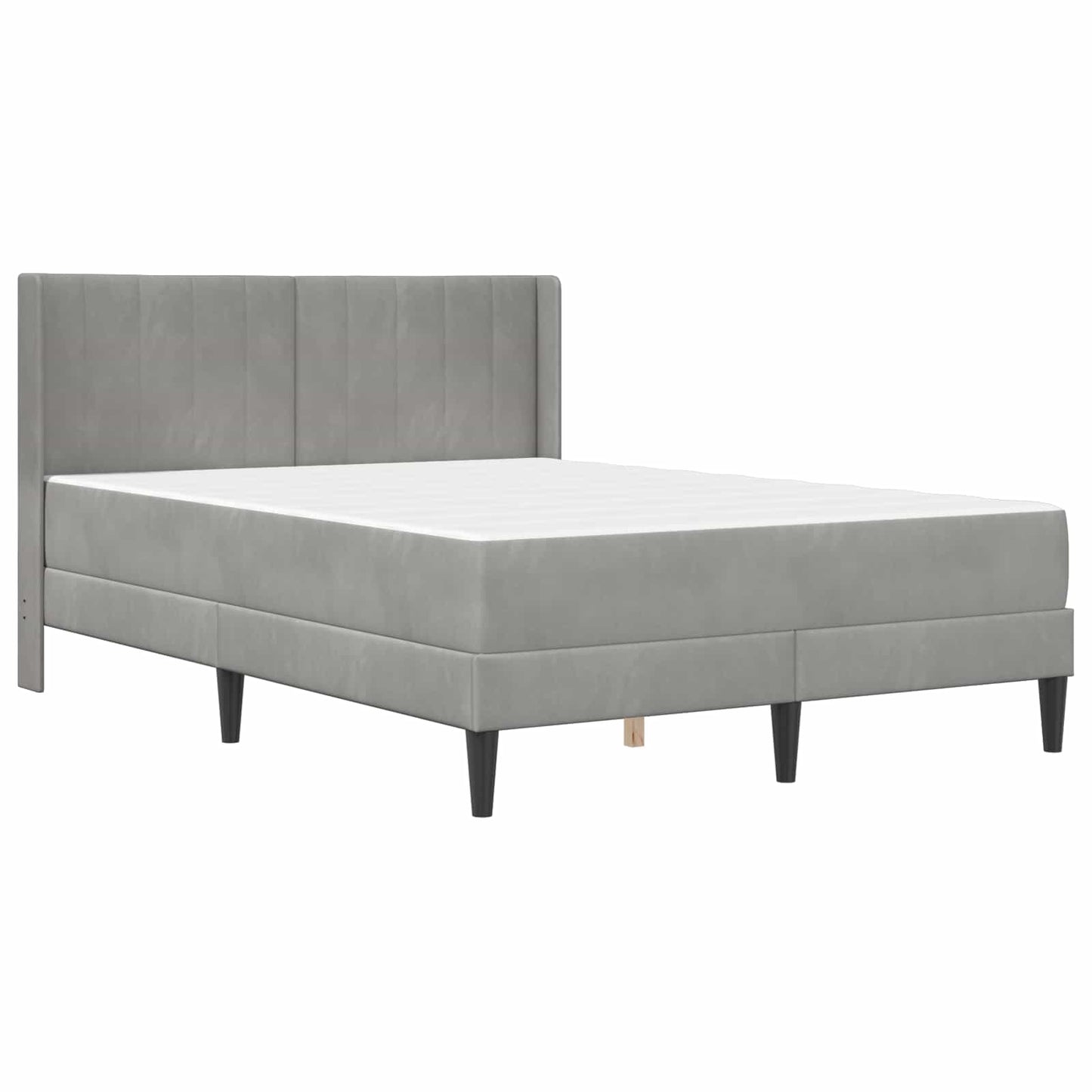 Struttura letto con materasso Grigio Chiaro 140 x 190 cm | homemem39