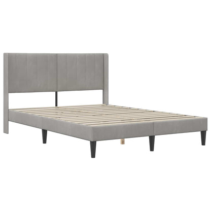 Struttura letto con materasso Grigio Chiaro 140 x 190 cm | homemem39