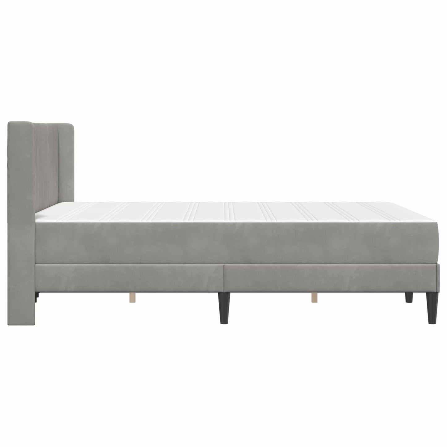 Struttura letto con materasso Grigio Chiaro 140 x 190 cm | homemem39