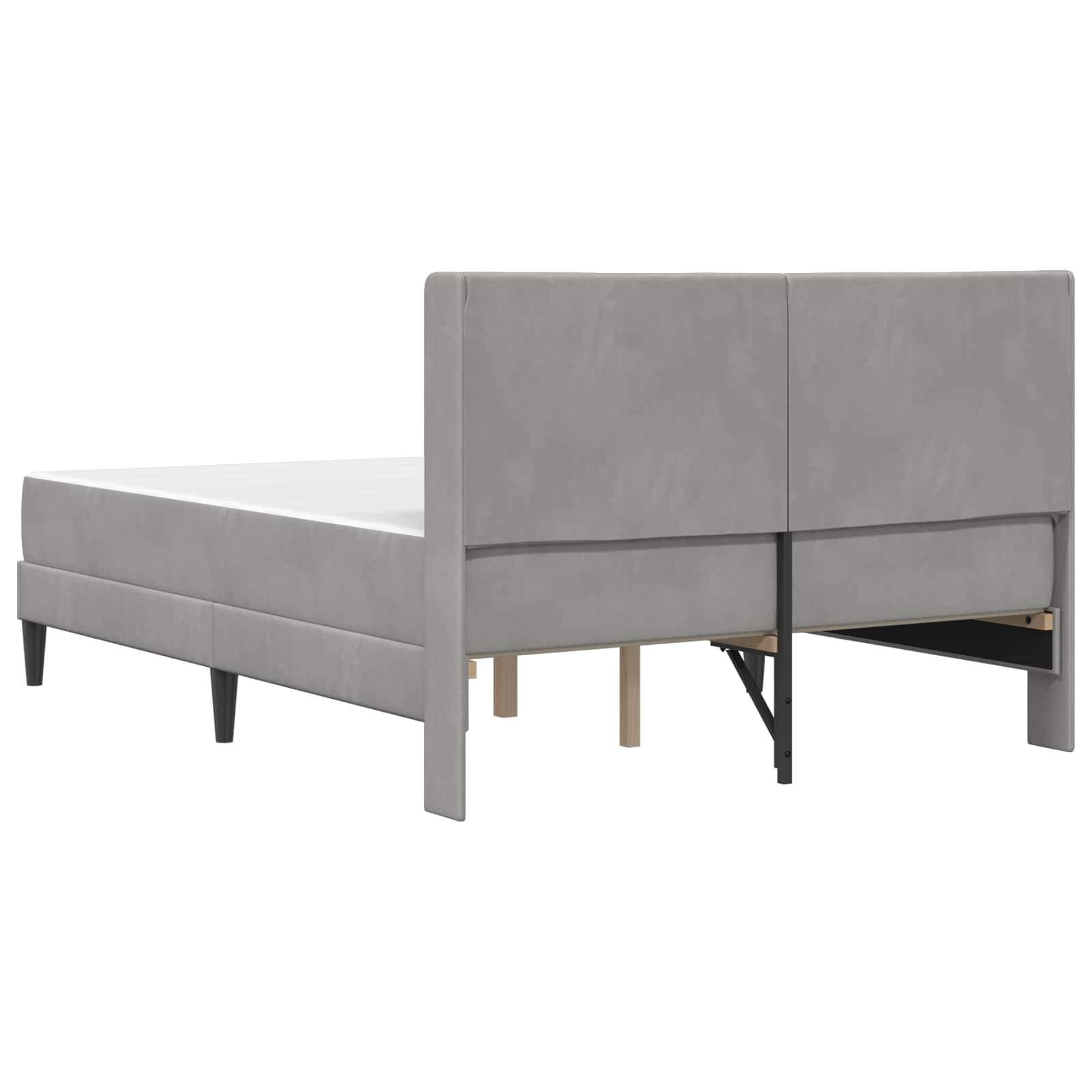 Struttura letto con materasso Grigio Chiaro 140 x 200 cm | homemem39