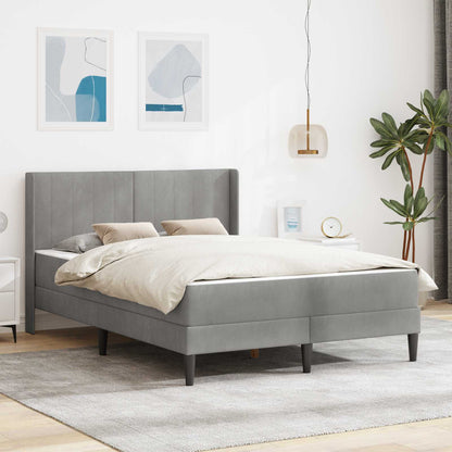 Struttura letto con materasso Grigio Chiaro 160 x 200 cm | homemem39