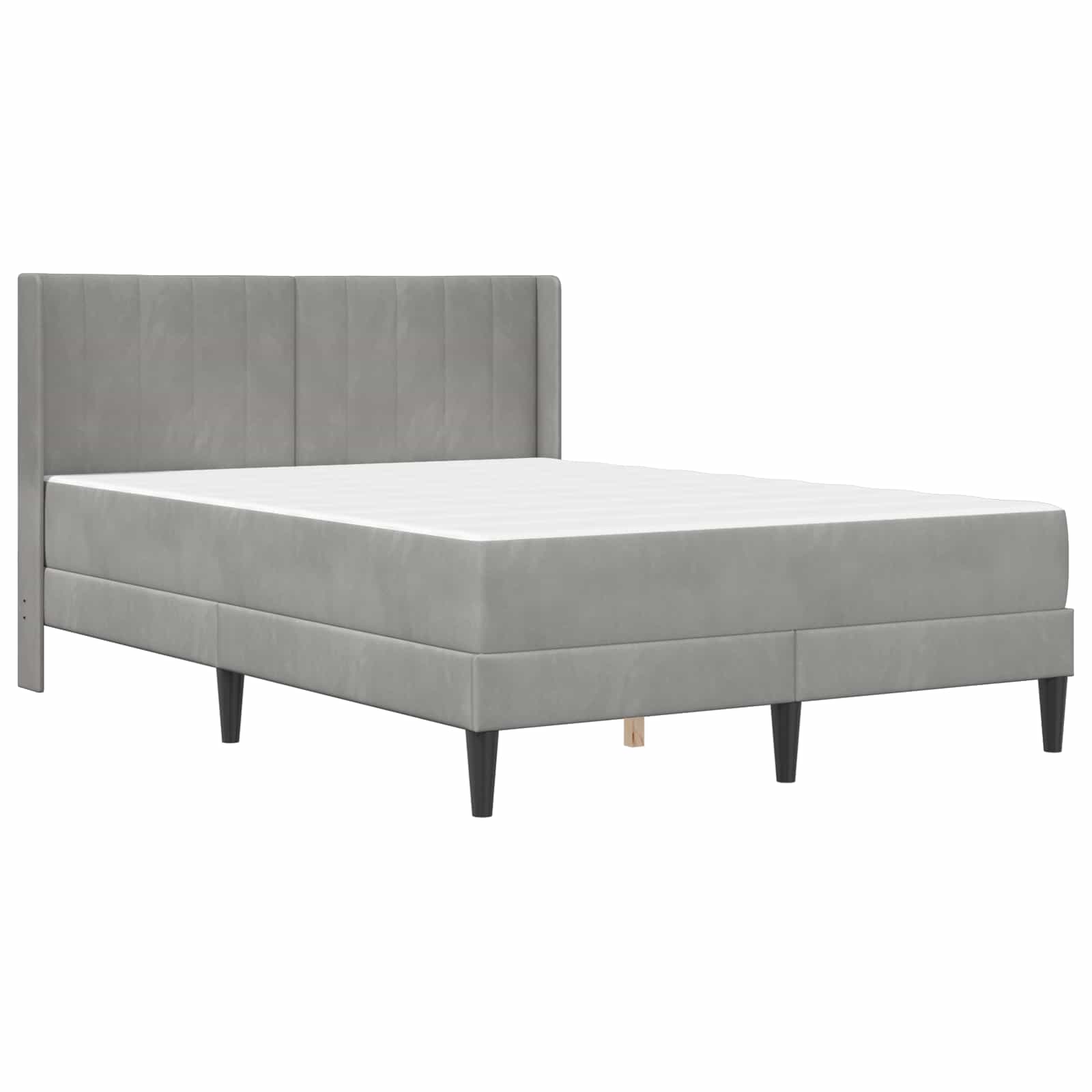 Struttura letto con materasso Grigio Chiaro 160 x 200 cm | homemem39