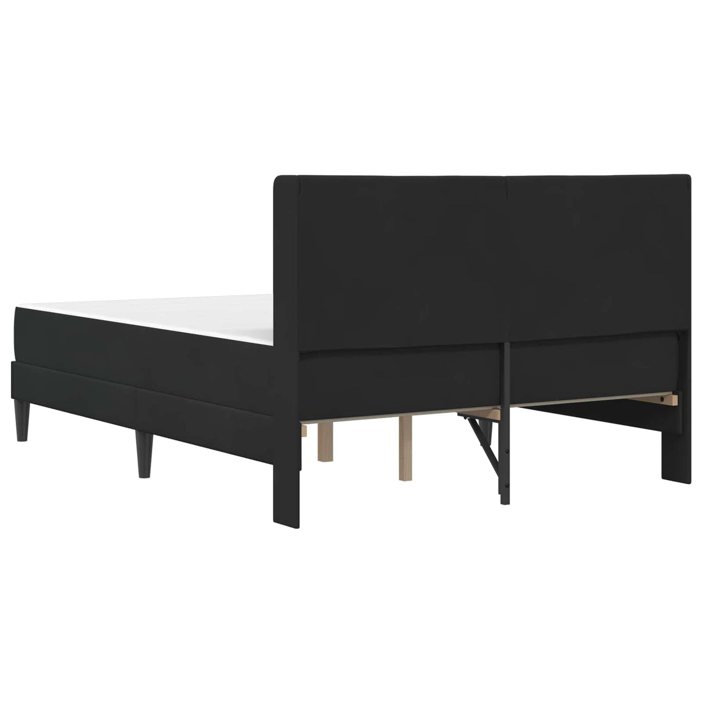 Struttura letto con materasso Nero 160 x 200 cm Velluto | homemem39