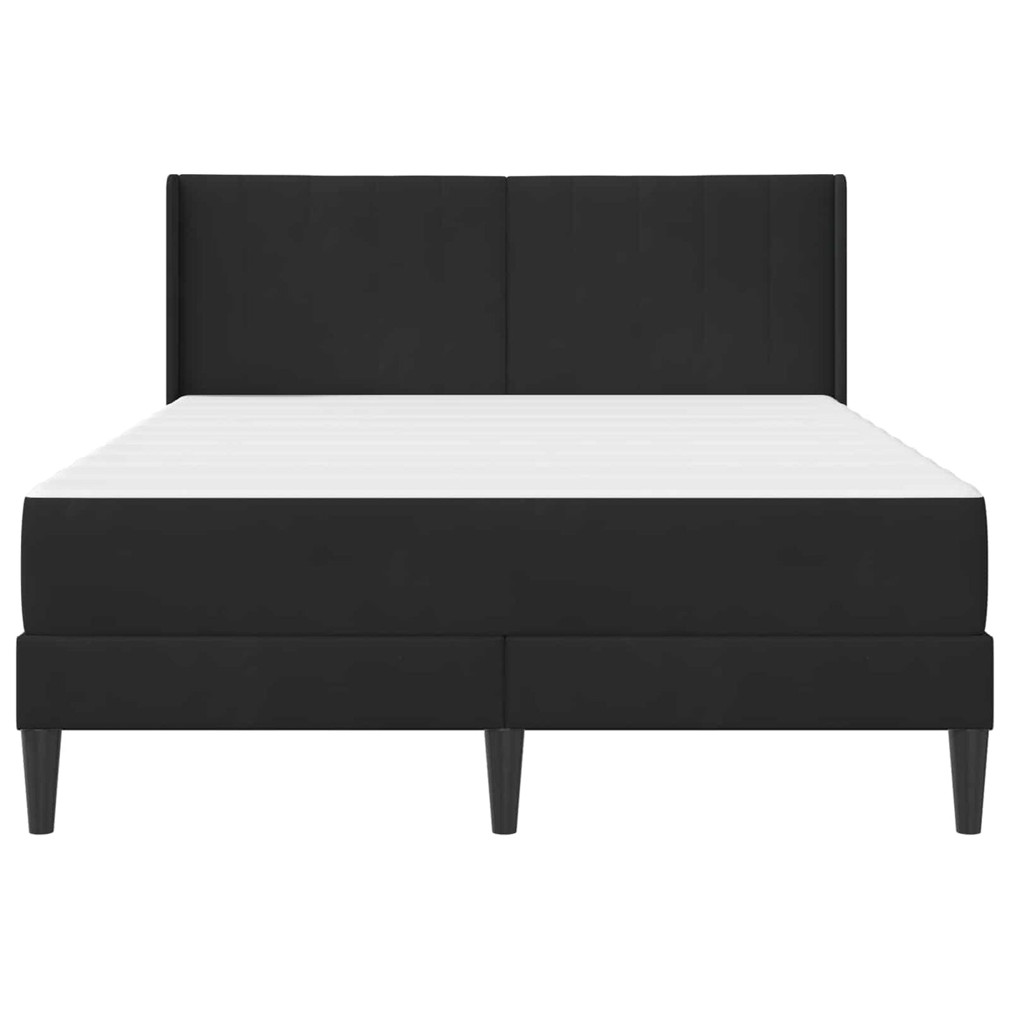 Struttura letto con materasso Nero 160 x 200 cm Velluto | homemem39