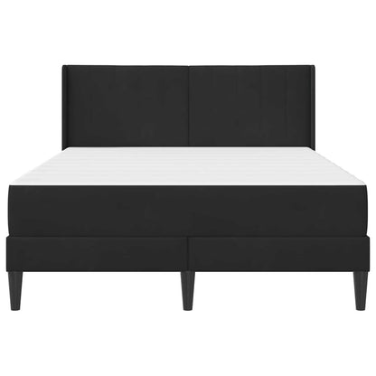 Struttura letto con materasso Nero 160 x 200 cm Velluto | homemem39