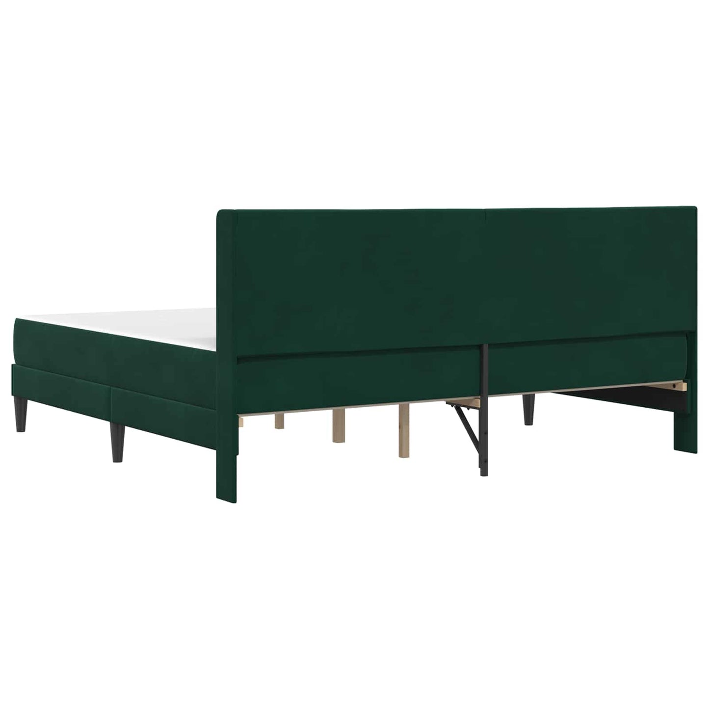 Struttura letto con materasso Verde Scuro 180 x 200 cm Velluto | homemem39