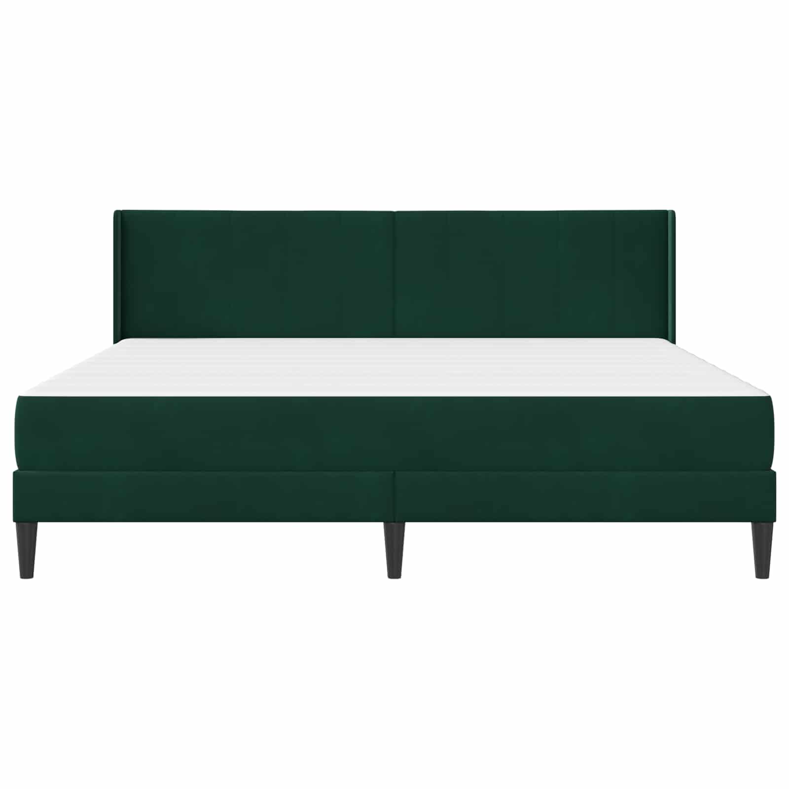 Struttura letto con materasso Verde Scuro 180 x 200 cm Velluto | homemem39