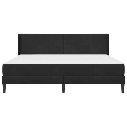 Struttura letto con materasso Nero 180 x 200 cm Velluto | homemem39