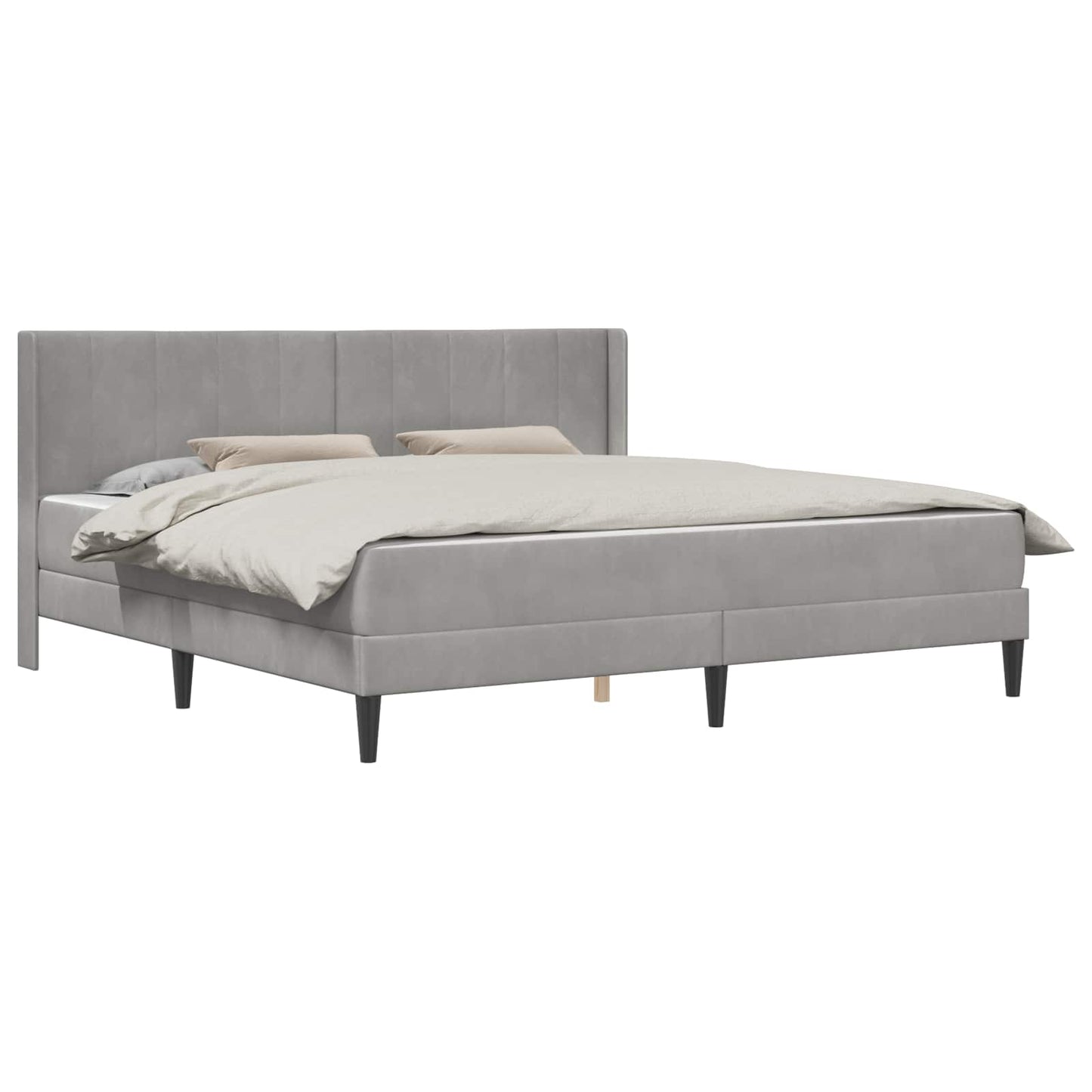 Struttura letto con materasso Grigio Chiaro 200 x 200 cm | homemem39