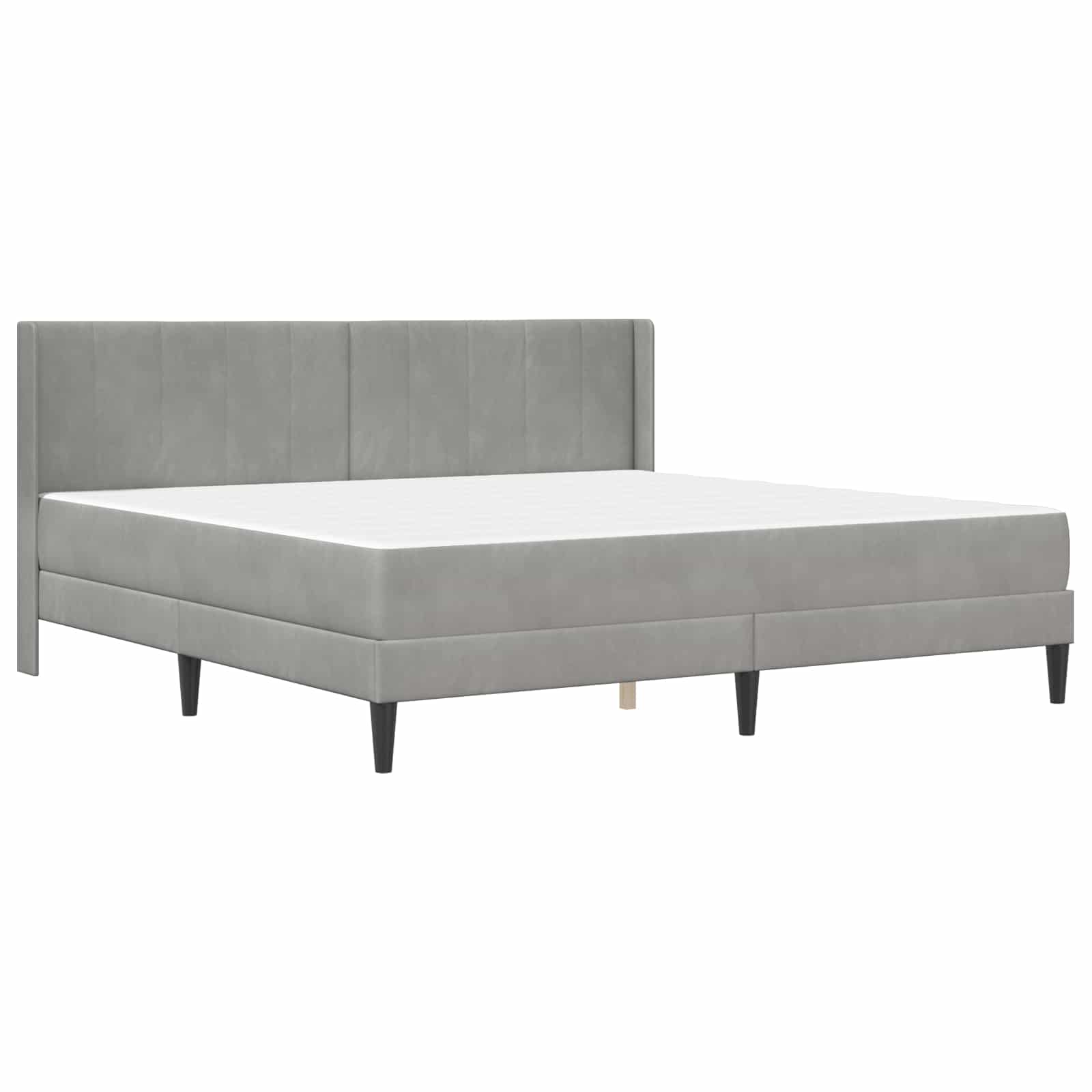 Struttura letto con materasso Grigio Chiaro 200 x 200 cm | homemem39