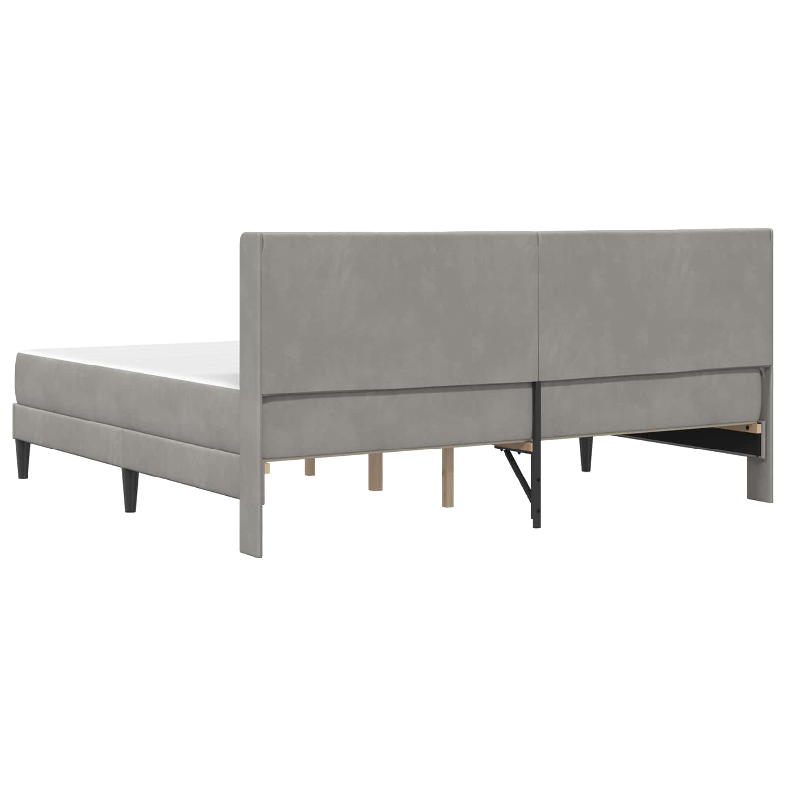 Struttura letto con materasso Grigio Chiaro 200 x 200 cm | homemem39