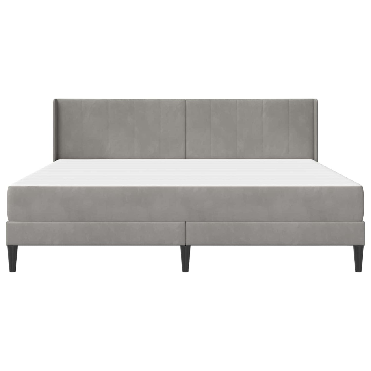 Struttura letto con materasso Grigio Chiaro 200 x 200 cm | homemem39