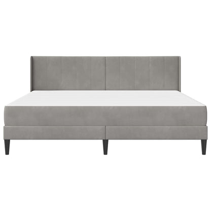 Struttura letto con materasso Grigio Chiaro 200 x 200 cm | homemem39