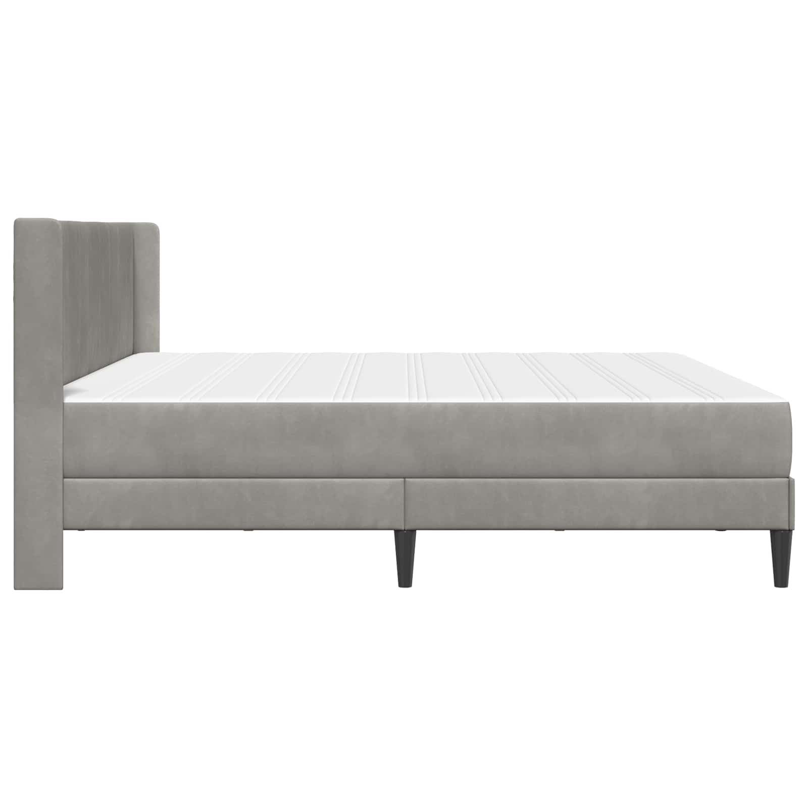 Struttura letto con materasso Grigio Chiaro 200 x 200 cm | homemem39