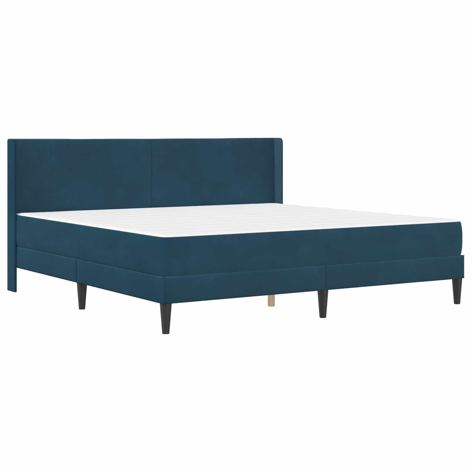 Struttura letto con materasso Blu 200 x 200 cm Velluto | homemem39