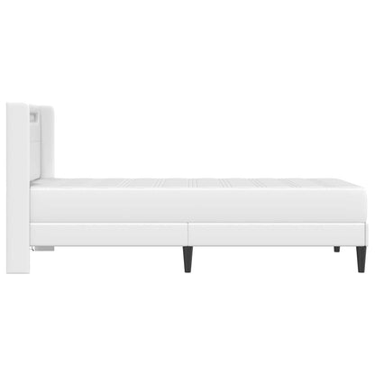 Struttura letto con materasso Bianco 80 x 200 cm Similpelle | homemem39