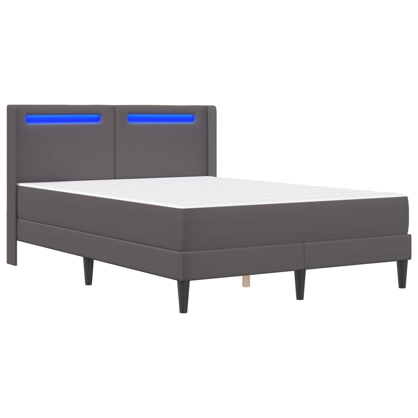 Struttura letto con materasso Grigio 120 x 200 cm Similpelle | homemem39