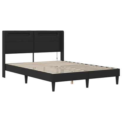Struttura letto con materasso Nero 120 x 200 cm Similpelle | homemem39