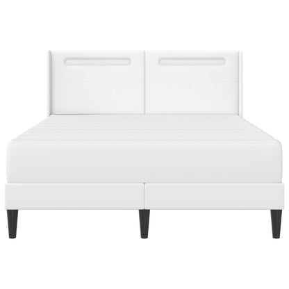 Struttura letto con materasso Bianco 120 x 200 cm Similpelle | homemem39