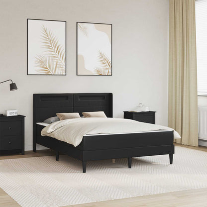 Struttura letto con materasso Nero 140 x 190 cm Similpelle | homemem39