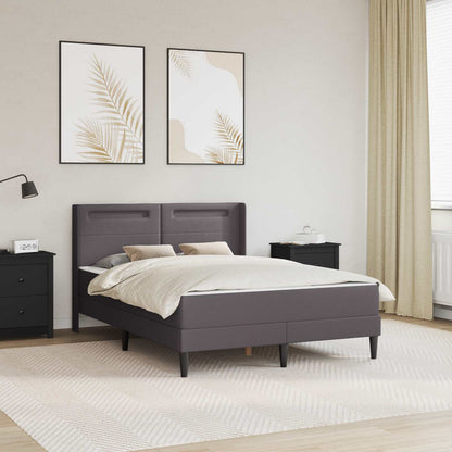 Struttura letto con materasso Grigio 160 x 200 cm Similpelle | homemem39