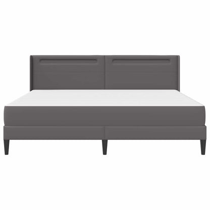 Struttura letto con materasso Grigio 180 x 200 cm Similpelle | homemem39