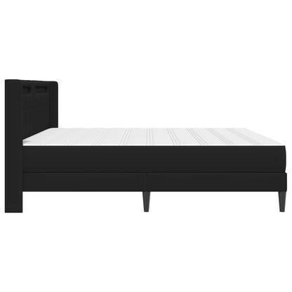 Struttura letto con materasso Nero 180 x 200 cm Similpelle | homemem39