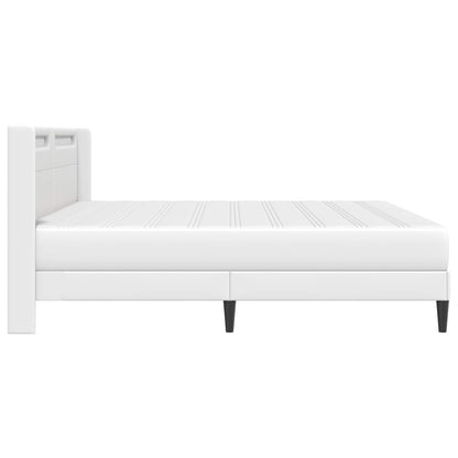 Struttura letto con materasso Bianco 180 x 200 cm Similpelle | homemem39