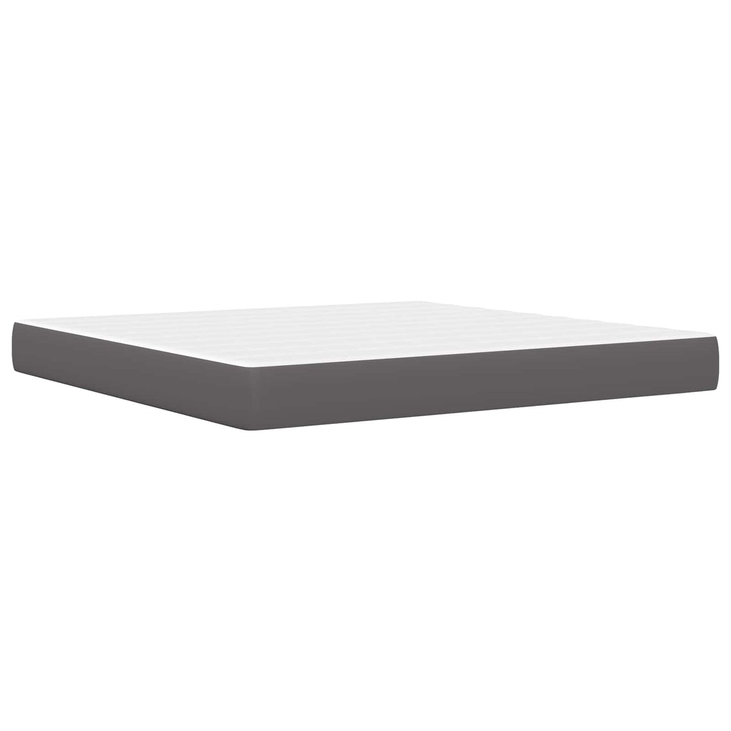 Struttura letto con materasso Grigio 200 x 200 cm Similpelle | homemem39