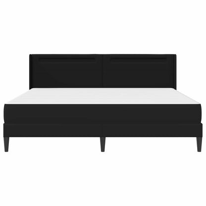 Struttura letto con materasso Nero 200 x 200 cm Similpelle | homemem39