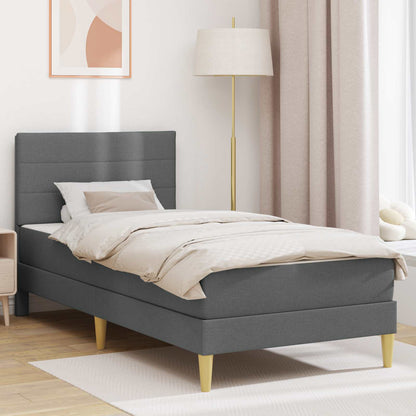 Struttura del letto Grigio scuro 80 x 200 cm Poliestere | homemem39