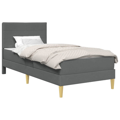 Struttura del letto Grigio scuro 80 x 200 cm Poliestere | homemem39