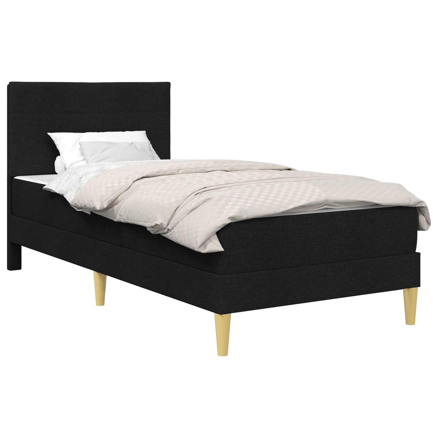 Struttura del letto Nero 80 x 200 cm Poliestere | homemem39