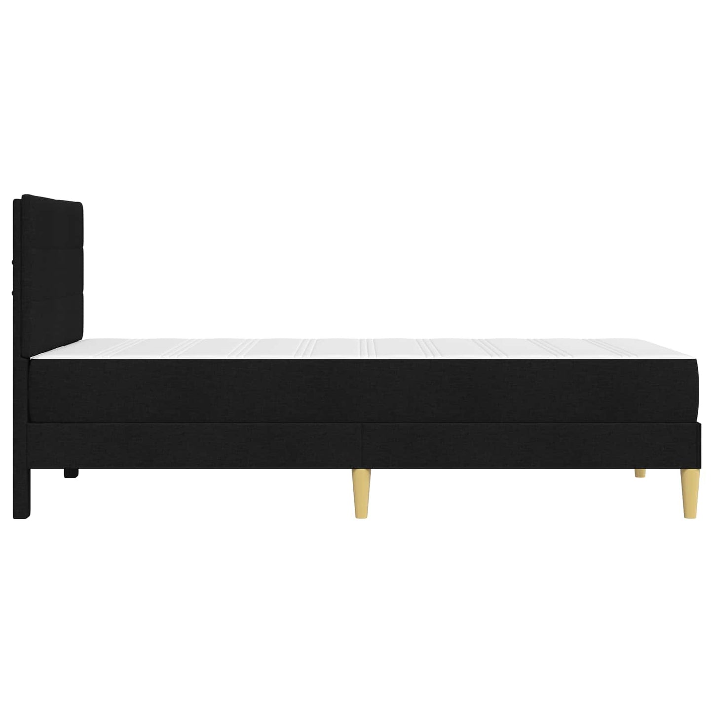 Struttura del letto Nero 90 x 190 cm Poliestere | homemem39