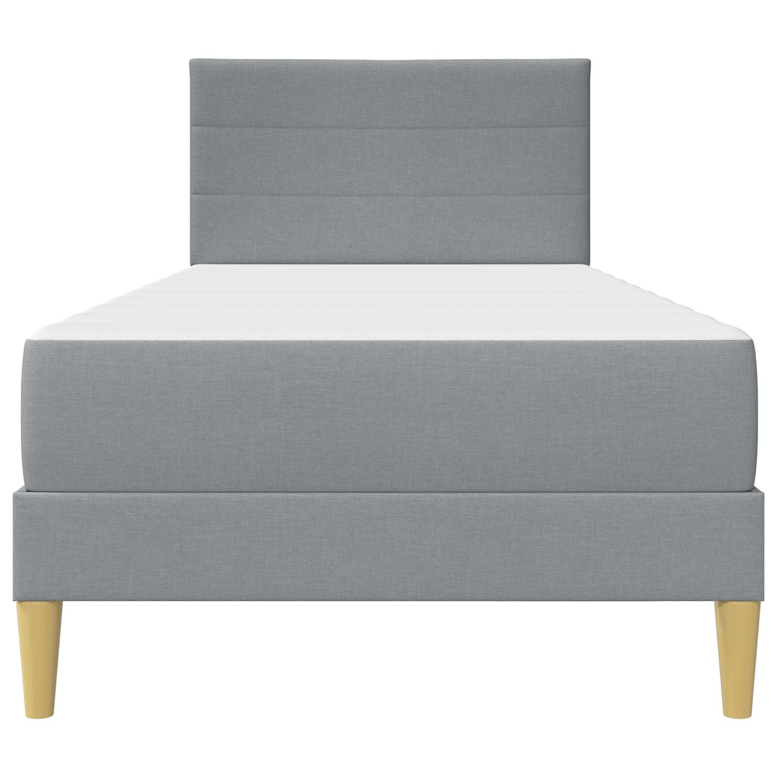 Struttura del letto Grigio chiaro 90 x 200 cm Poliestere | homemem39