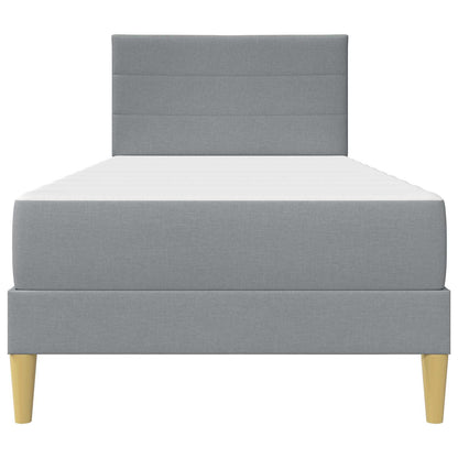 Struttura del letto Grigio chiaro 90 x 200 cm Poliestere | homemem39