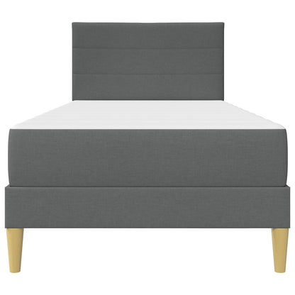 Struttura del letto Grigio scuro 90 x 200 cm Poliestere | homemem39
