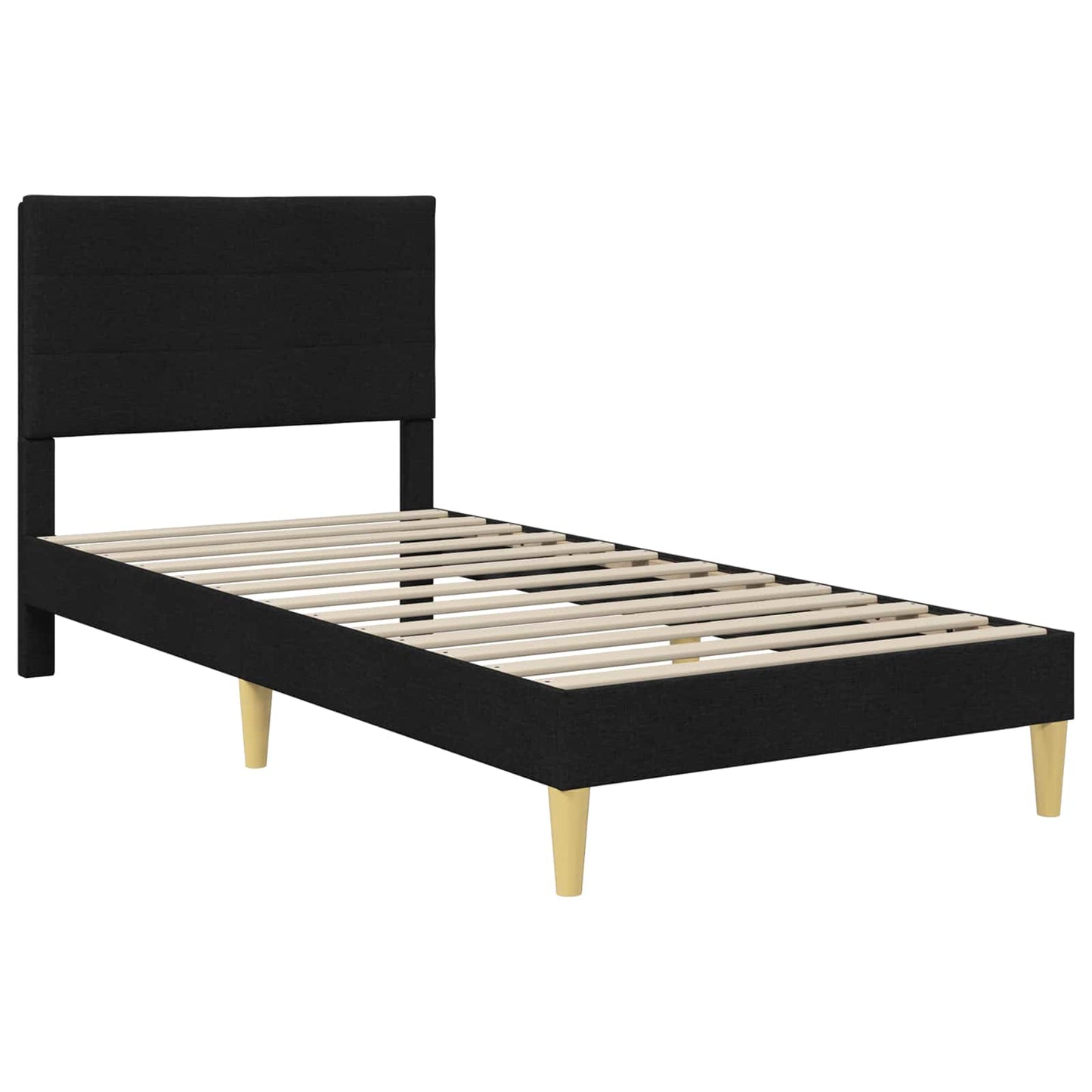 Struttura del letto Nero 90 x 200 cm Poliestere | homemem39
